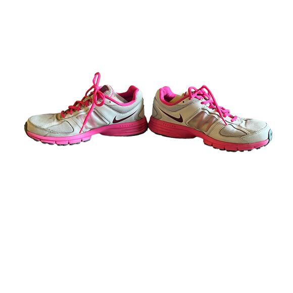 Y2K Nike White + Pink Air Relentless 3 Sneakers Size 8.5 - Picture 2 of 6